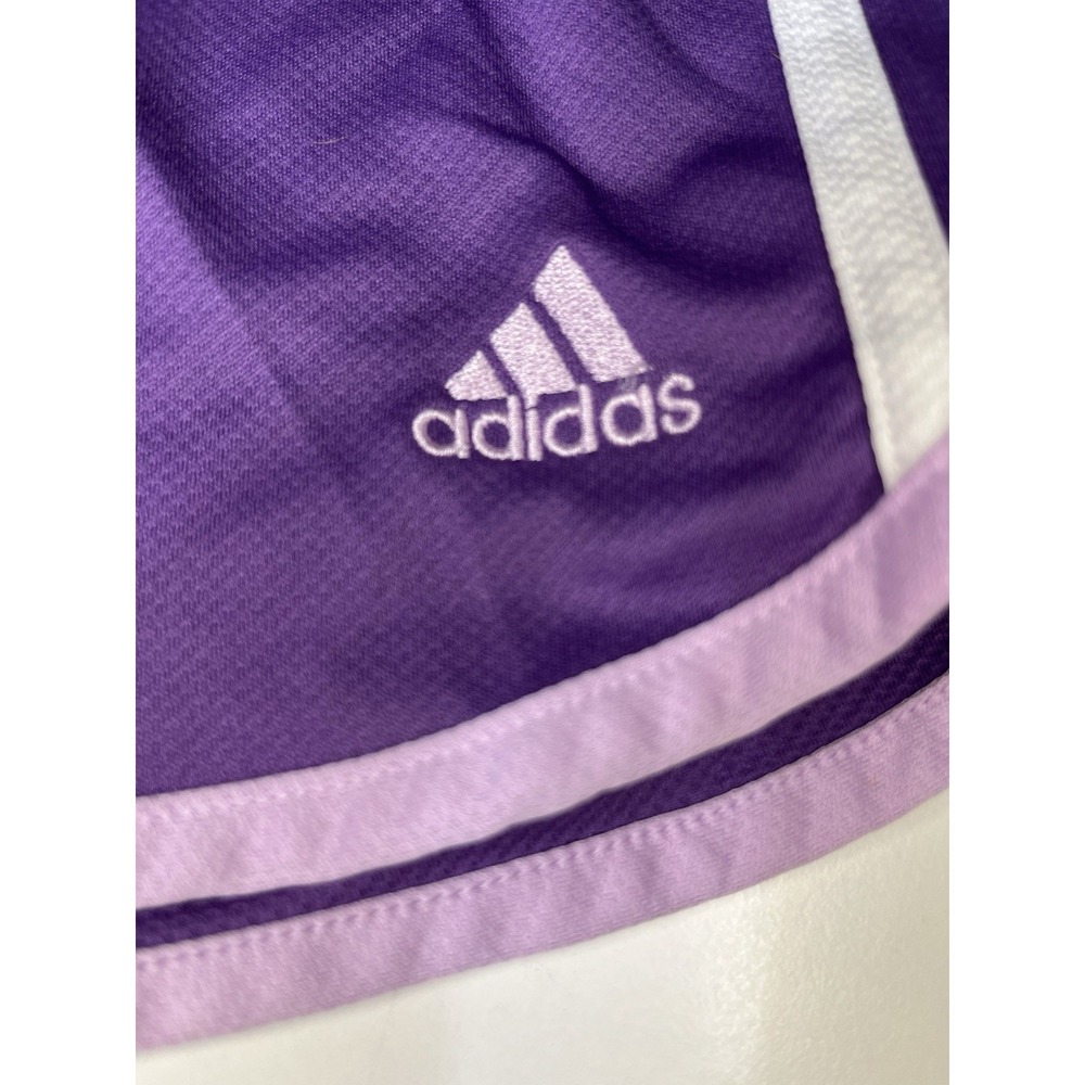 Adidas Shorts Women X-Large Running Purple Elastic Waist Drawstring Lightweight